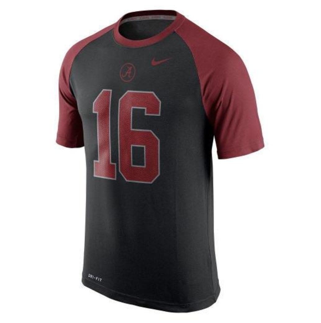 Nike Men's Alabama Crimson Tide Black Dri-fit Wildcard T-Shirt Medium Black - Thumbnail 7