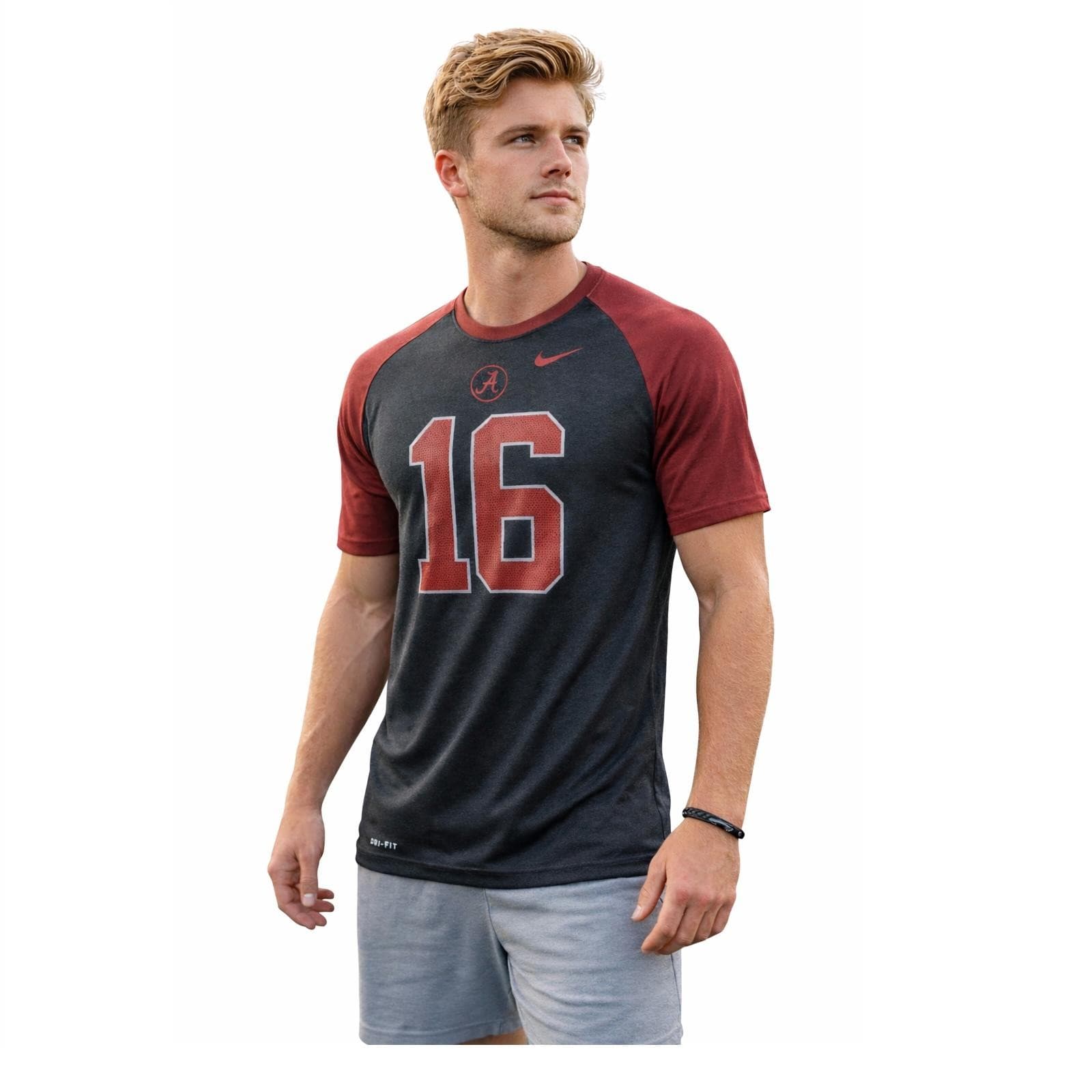 Nike Men's Alabama Crimson Tide Black Dri-fit Wildcard T-Shirt Medium Black