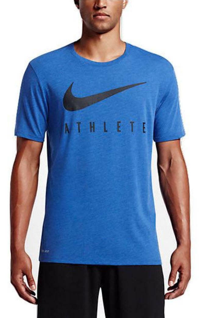 Nike Men's Dri-Fit Spark Swoosh Training Top Blue Large Fitness MSRP $65 - Thumbnail 7