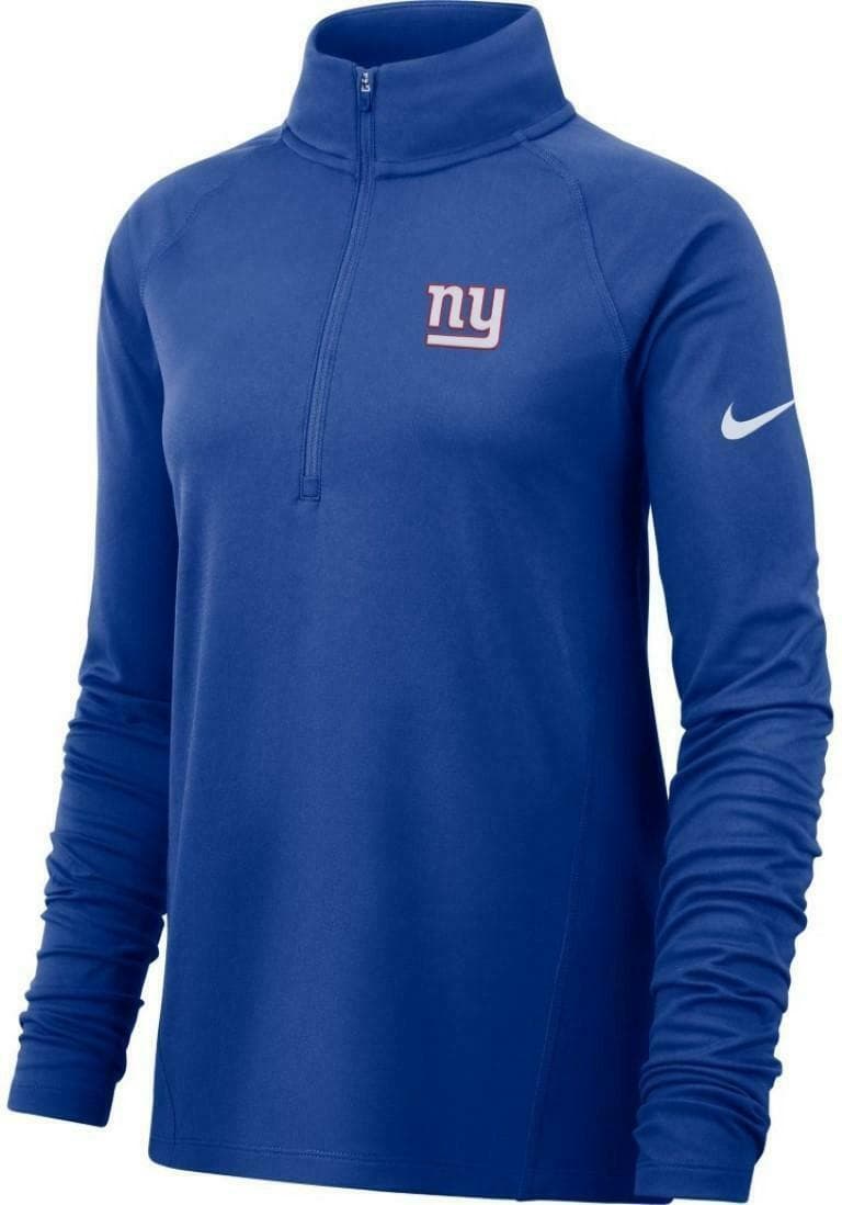 Nike Women's New York Giants Dri-Fit Core Element 1/4 Zip Top Royal Blue Large - Thumbnail 2