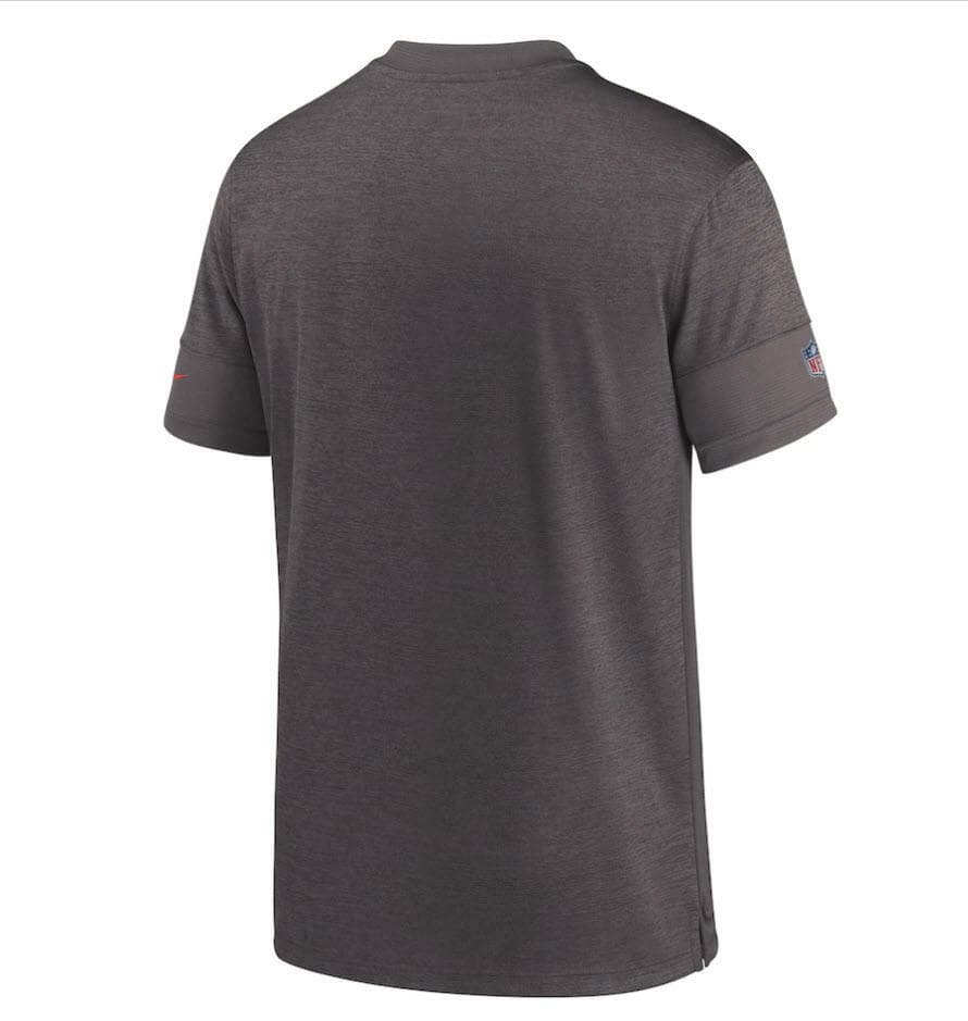 Nike Men's Cleveland Browns Sideline Coaches Dri-Fit Short Sleeve UV T-shirt M - Thumbnail 3