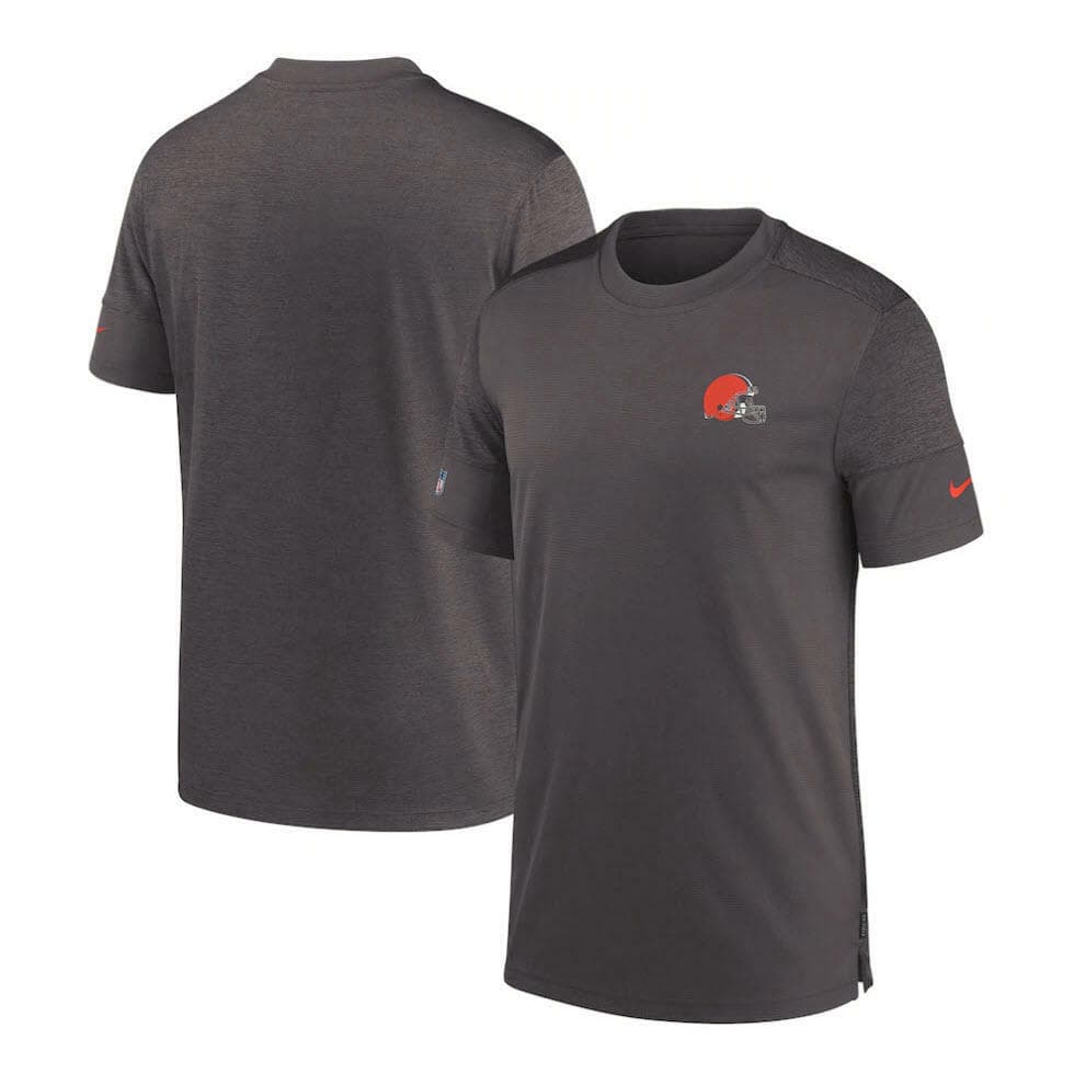 Nike Men's Cleveland Browns Sideline Coaches Dri-Fit Short Sleeve UV T-shirt M