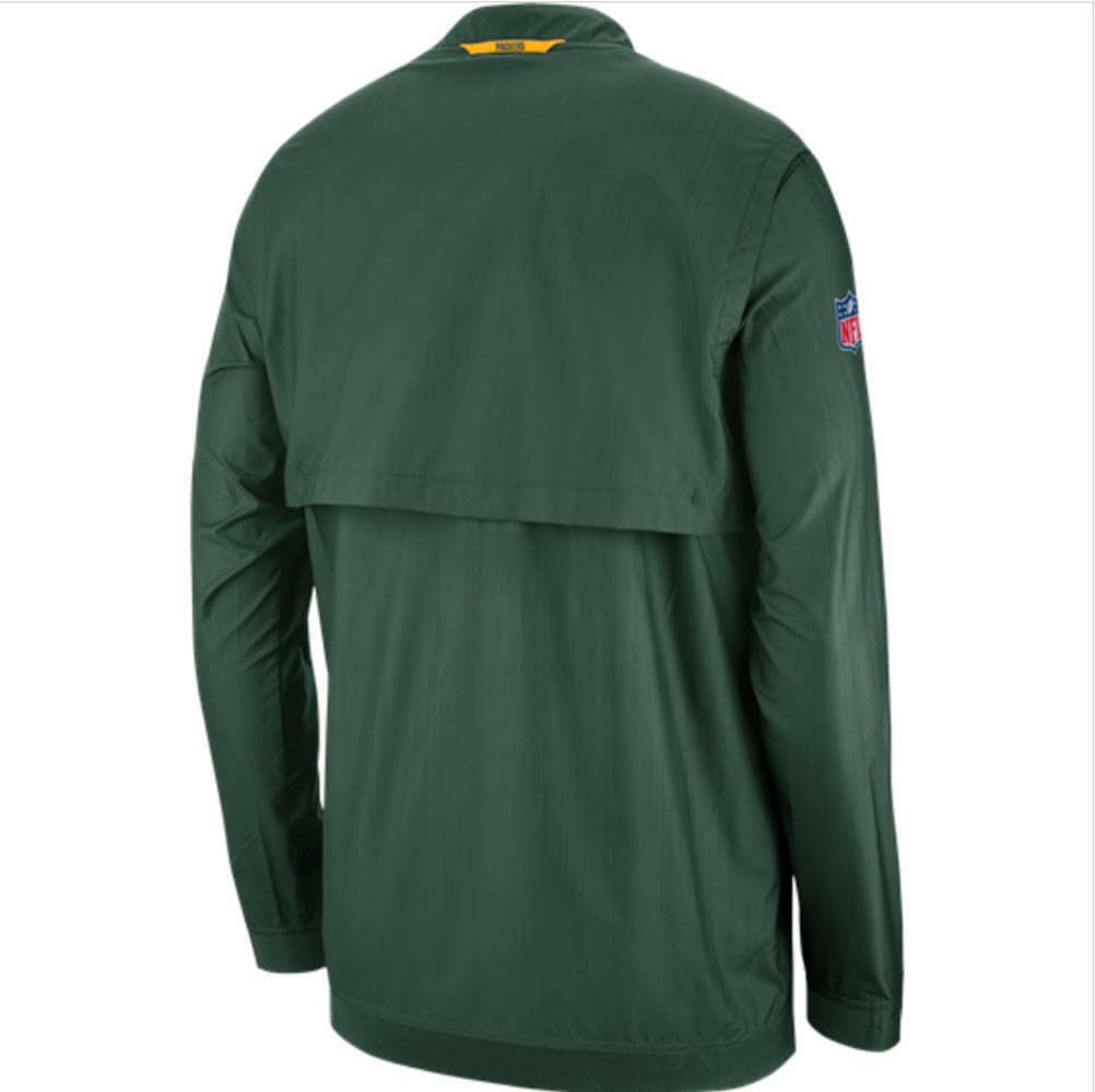 Nike Men's Green Bay Packers Lockdown Half Zip Pullover Jacket Green Medium - Thumbnail 2