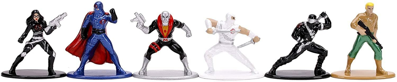 GI JOE Jada NANO METALFIGS Cobra Commander Snake Eyes Storm Shadow Action Figure - Thumbnail 3