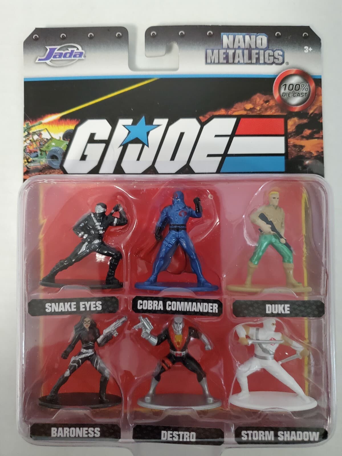 GI JOE Jada NANO METALFIGS Cobra Commander Snake Eyes Storm Shadow Action Figure - Thumbnail 8