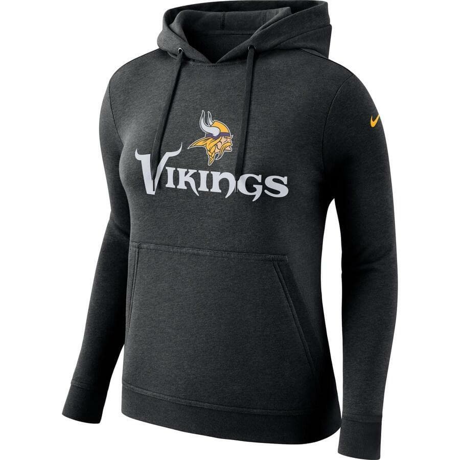 Nike Women's Minnesota Vikings Club Triblend Pullover Hoodie Black Small - Thumbnail 2