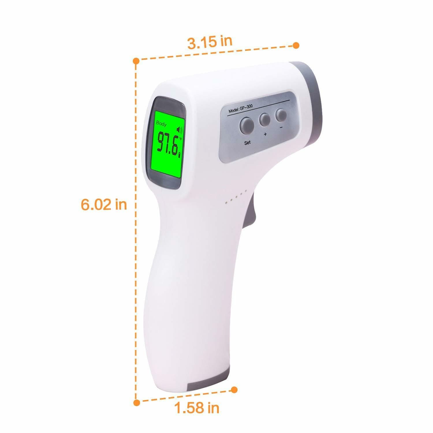 AGZ Infrared Touchless Forehead LCD Thermometer Adult & Children with Memory - Thumbnail 4
