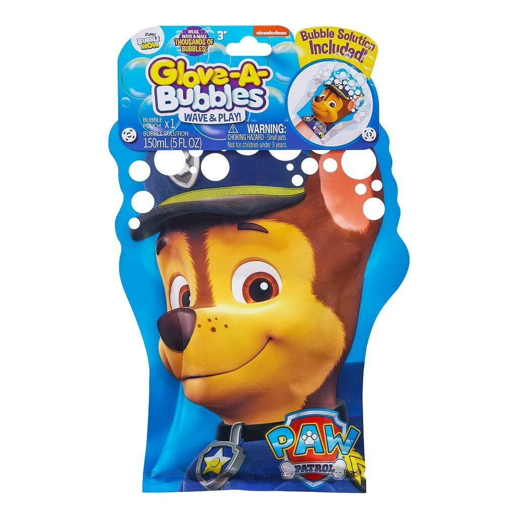 Zuru Paw Patrol Glove-A-Bubbles Wave & Play Thousands Bubbles Solution & Glove