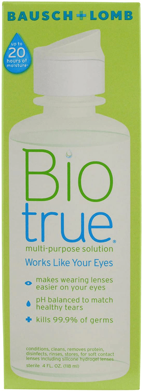 BioTrue Contact Lens Solution for Soft Contact Lenses 2 Bottle Pack 4 Oz Each - Thumbnail 7
