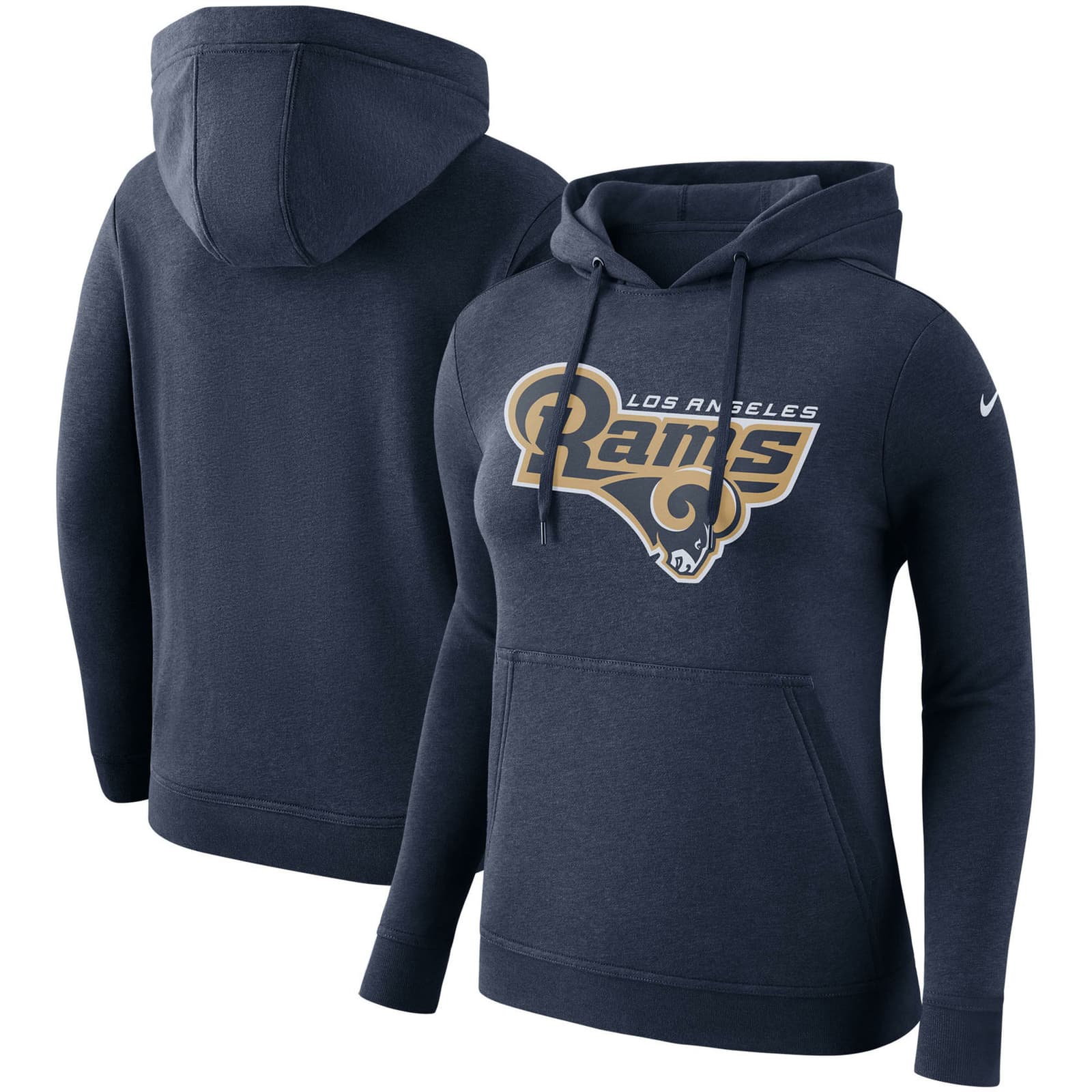 Nike Women's Los Angeles Rams Club Triblend Pullover Hoodie Blue Medium Large - Thumbnail 4