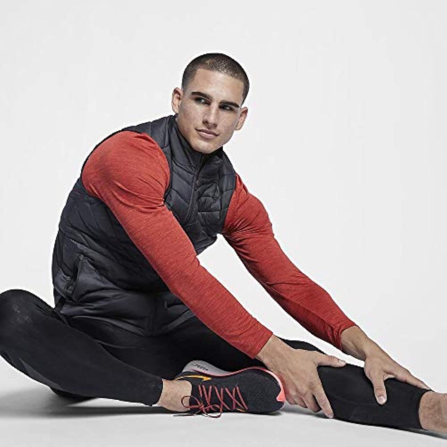 Nike Men's Power Tech Dri-Fit Reflective Running Tights Black 2XL MSRP $120 - Thumbnail 2