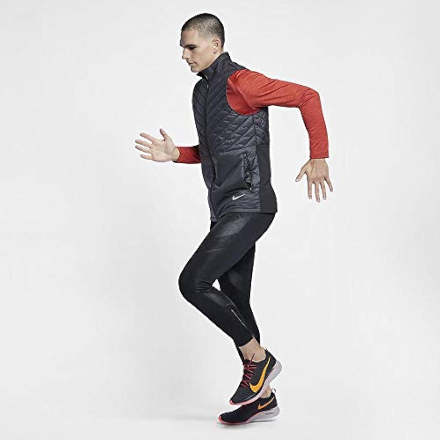 Nike Men's Power Tech Dri-Fit Reflective Running Tights Black 2XL MSRP $120 - Thumbnail 5