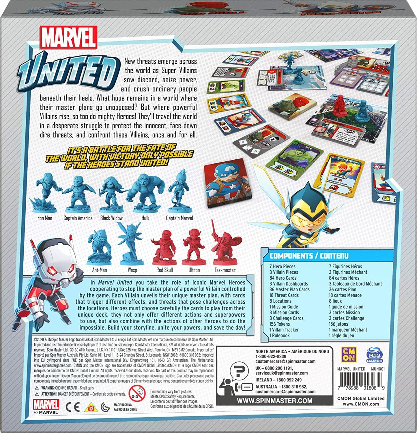 Marvel United Core Game Starter Box with WASP- CMON Cool Mini Or Not - Sealed - Thumbnail 8