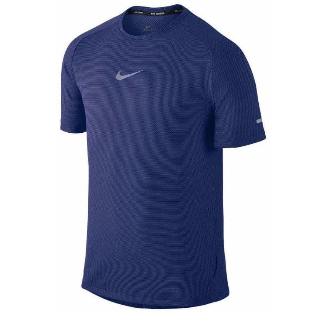 Nike Men's Aeroreact Short Sleeve Training Top Deep Royal Blue Large $105 Value - Thumbnail 2