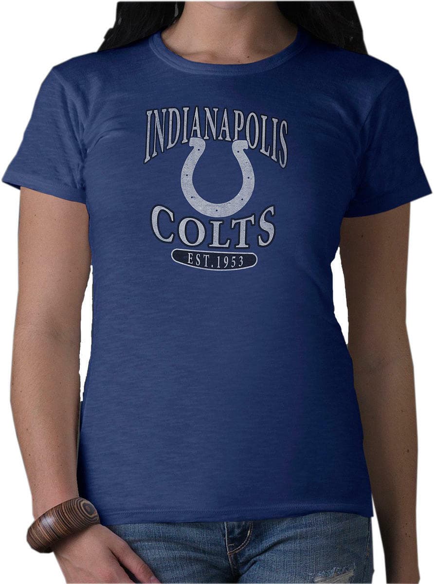 '47 Brand Women's Indianapolis Colts Scrum Logo Short Sleeve T-shirt Blue - Thumbnail 5