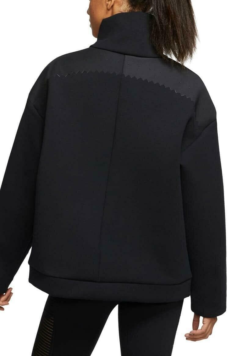 Nike Women's Boutique Knit Pullover Oversized Dri-Fit Top Black Small MSRP $225 - Thumbnail 2