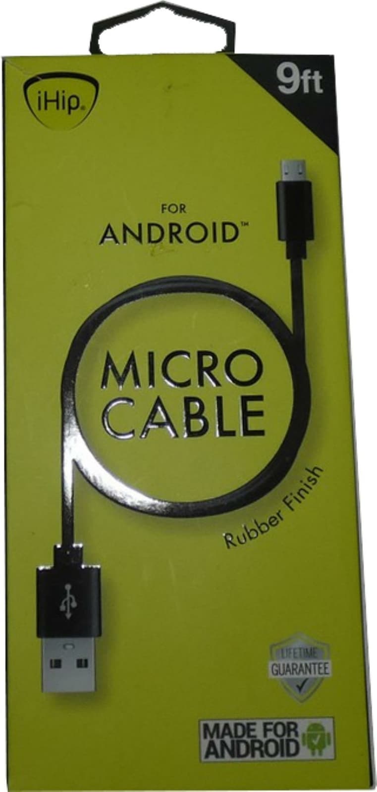 iHip 9ft Micro USB High-Speed Ultra Strong Data and Charging Cable Black Android - Thumbnail 4