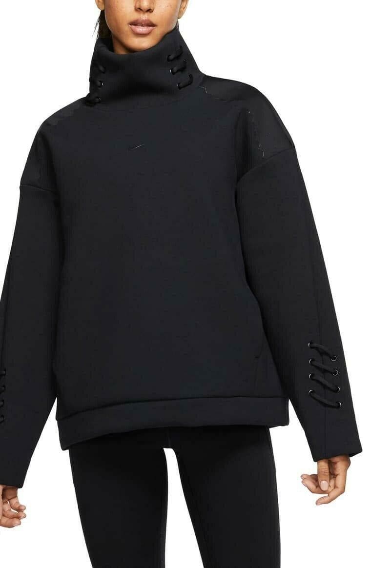 Nike Women's Boutique Knit Pullover Oversized Dri-Fit Top Black Small MSRP $225 - Thumbnail 3