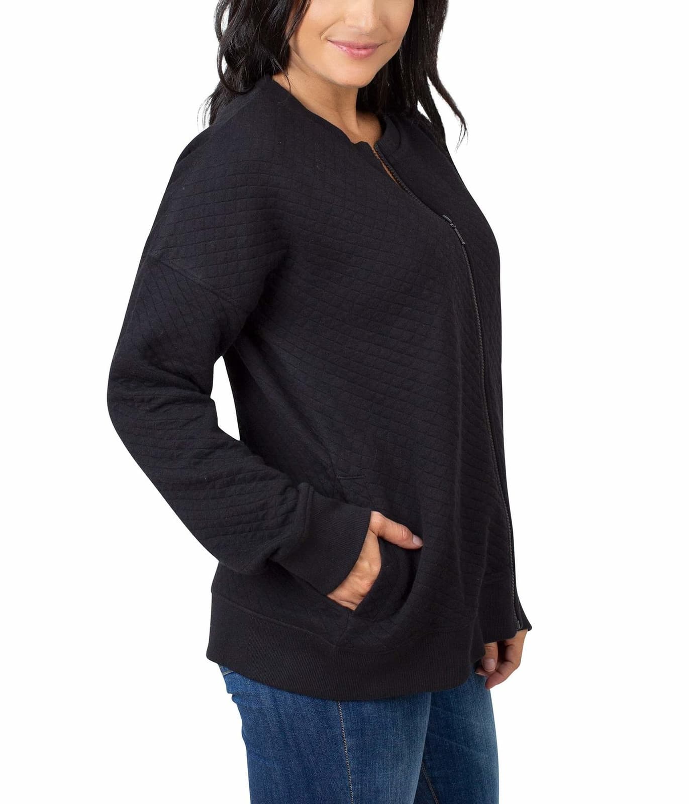 UGApparel Nebraska Cornhuskers Women's Quilted Full-Zip Jacket Medium $90 Value - Thumbnail 3