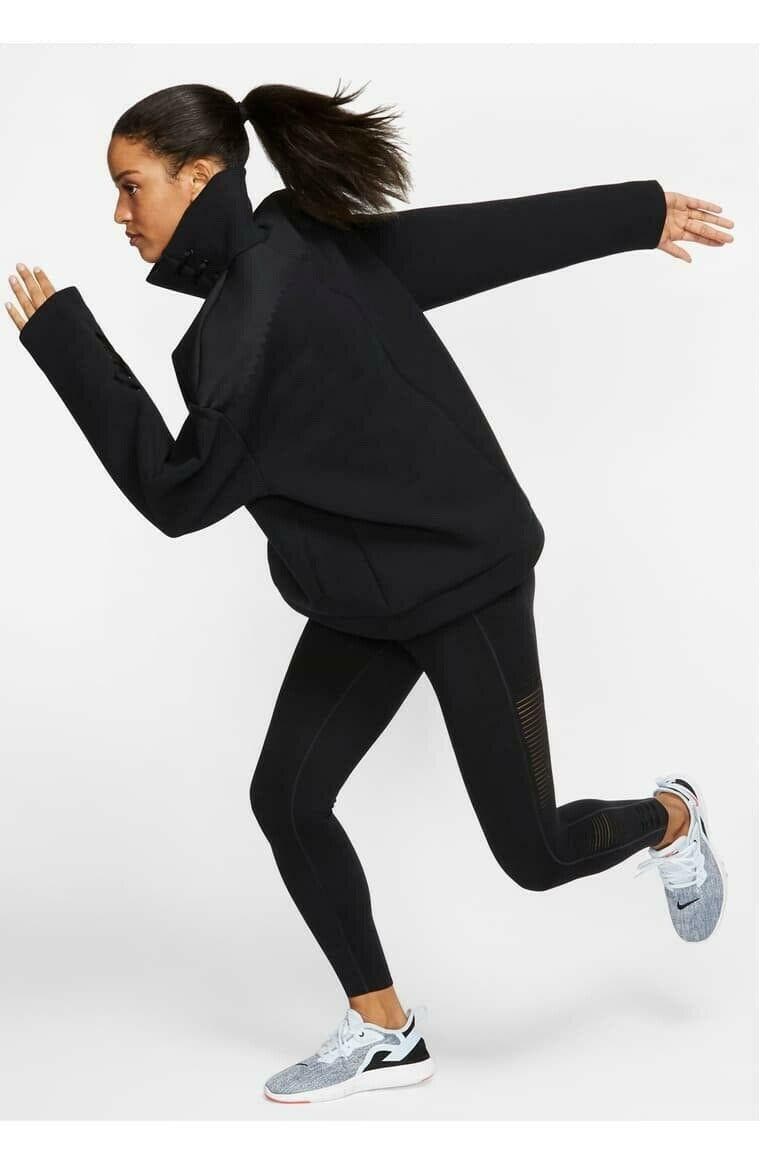 Nike Women's Boutique Knit Pullover Oversized Dri-Fit Top Black Small MSRP $225 - Thumbnail 6