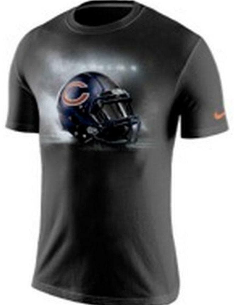 Nike Men's Chicago Bears Vapor Helmet Cotton Short Sleeve T-Shirt Black Medium - Thumbnail 4