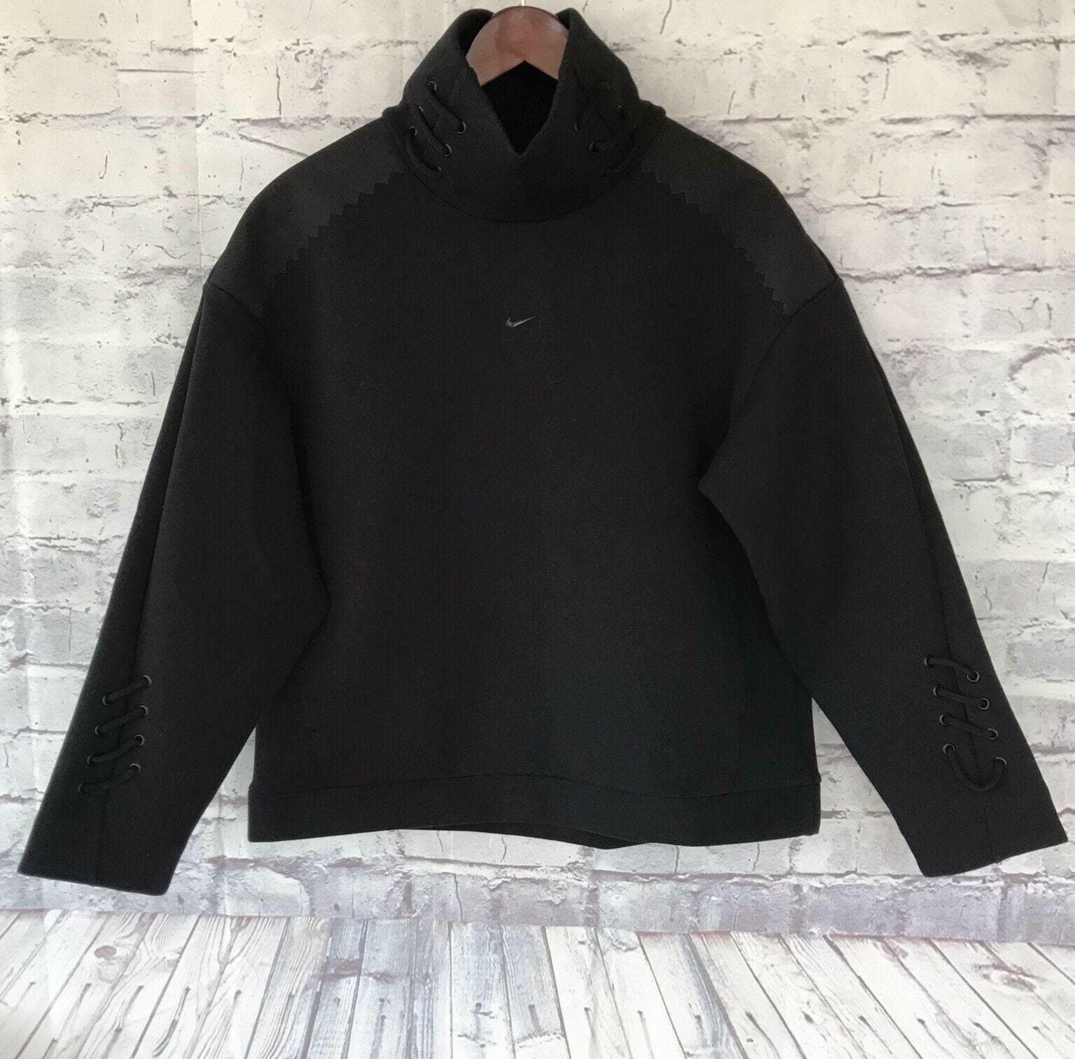 Nike Women's Boutique Knit Pullover Oversized Dri-Fit Top Black Small MSRP $225 - Thumbnail 9