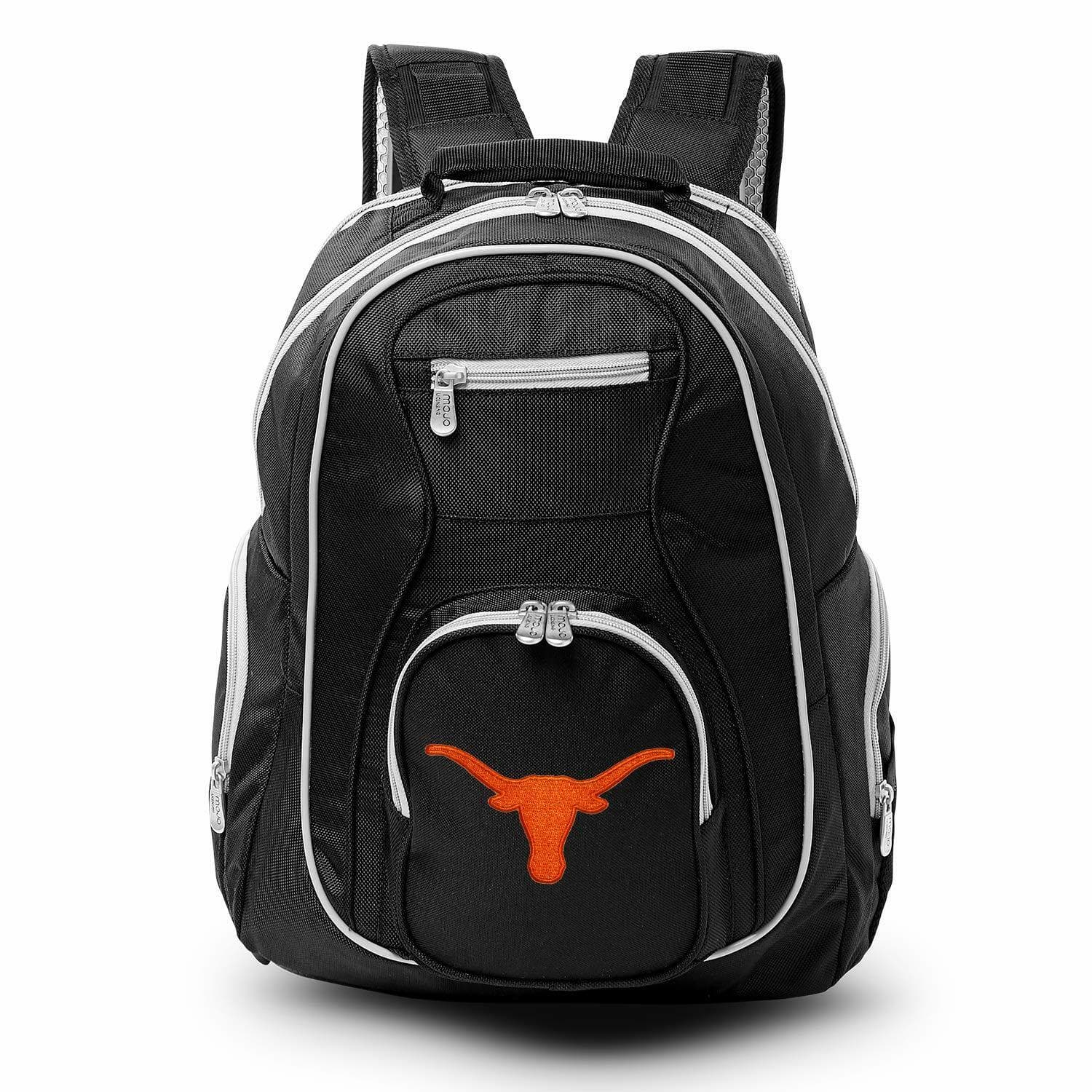 Denco Texas Longhorns Colored Trim Premium Heavy Duty Laptop Backpack Black - Thumbnail 7