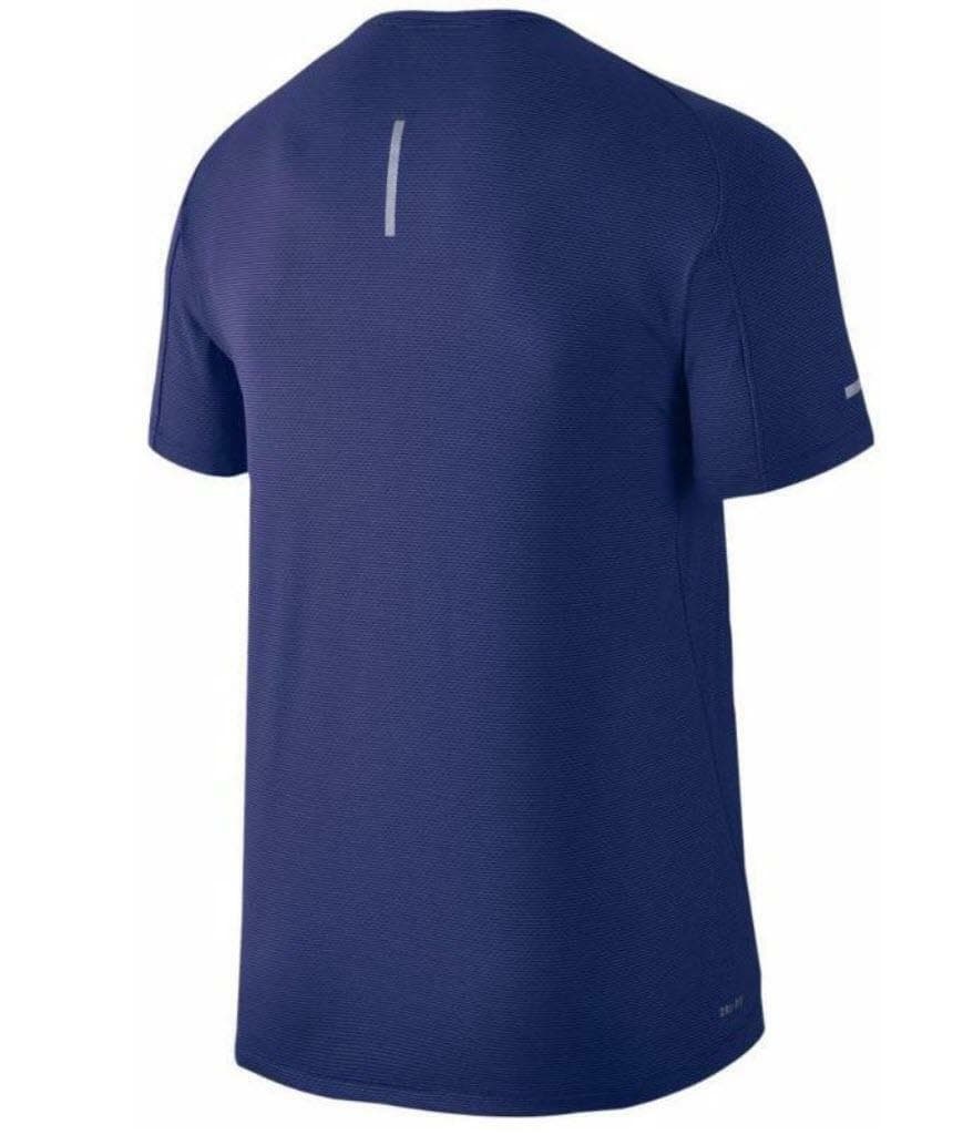 Nike Men's Aeroreact Short Sleeve Training Top Deep Royal Blue Large $105 Value - Thumbnail 3