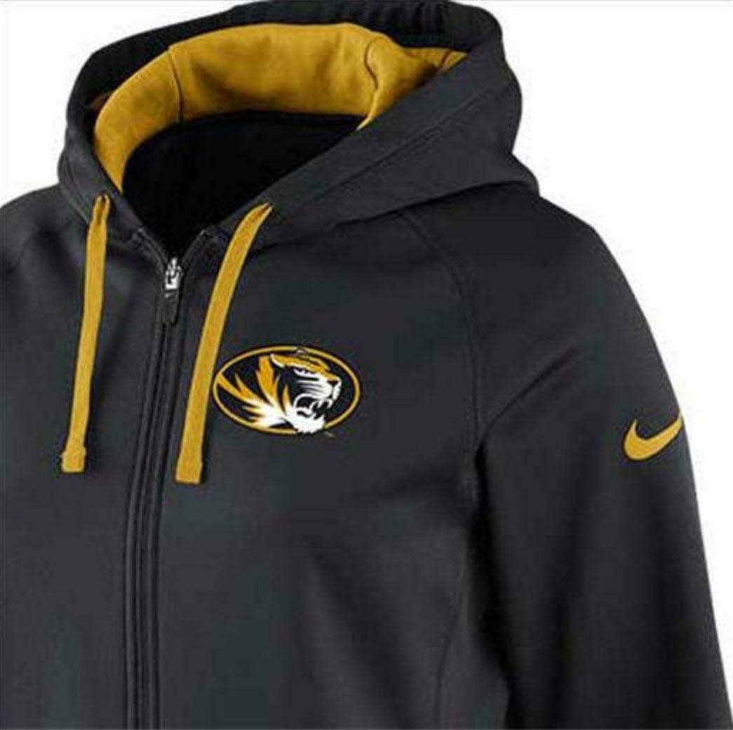 Nike Women's Missouri Tigers Sideline Full-Zip Hoodie Black Medium - Thumbnail 3