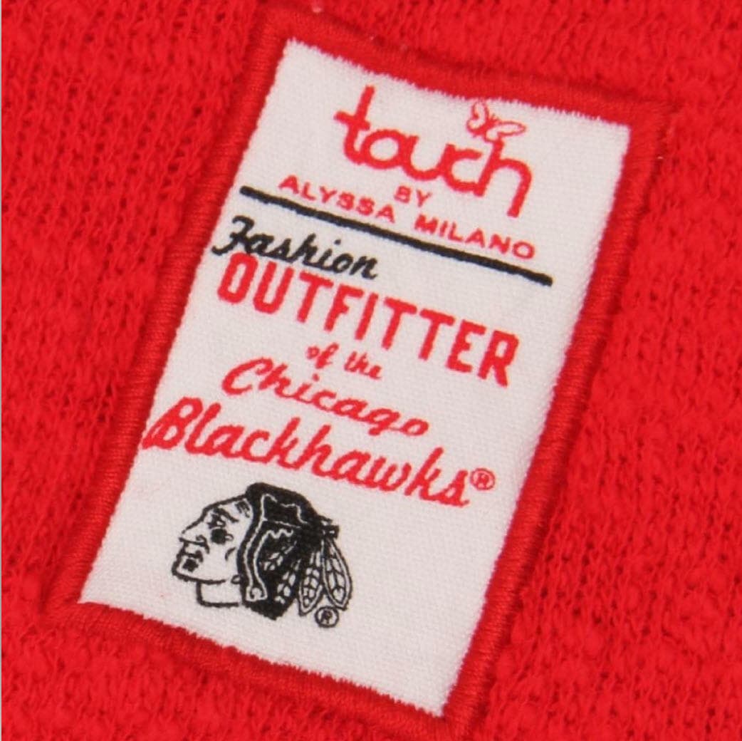 Touch Alyssa Milano Chicago Blackhawks Women's Driftwood Hoodie S M $76 Value - Thumbnail 4