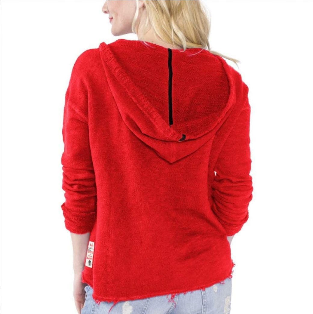 Touch Alyssa Milano Chicago Blackhawks Women's Driftwood Hoodie S M $76 Value - Thumbnail 2