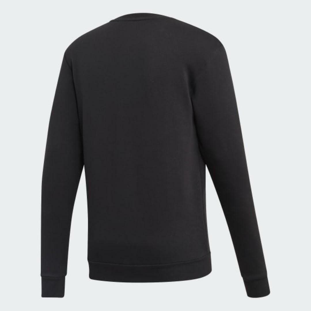 adidas Men's TAN Crew French Terry Fleece Sweatshirt Black X-Large MSRP $70 - Thumbnail 10