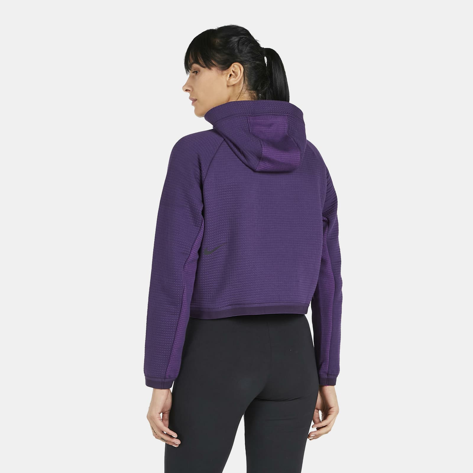 Nike Sportswear Women's City Ready Tech Fleece Full Zip Hoodie Full Zip Black XL - Thumbnail 7