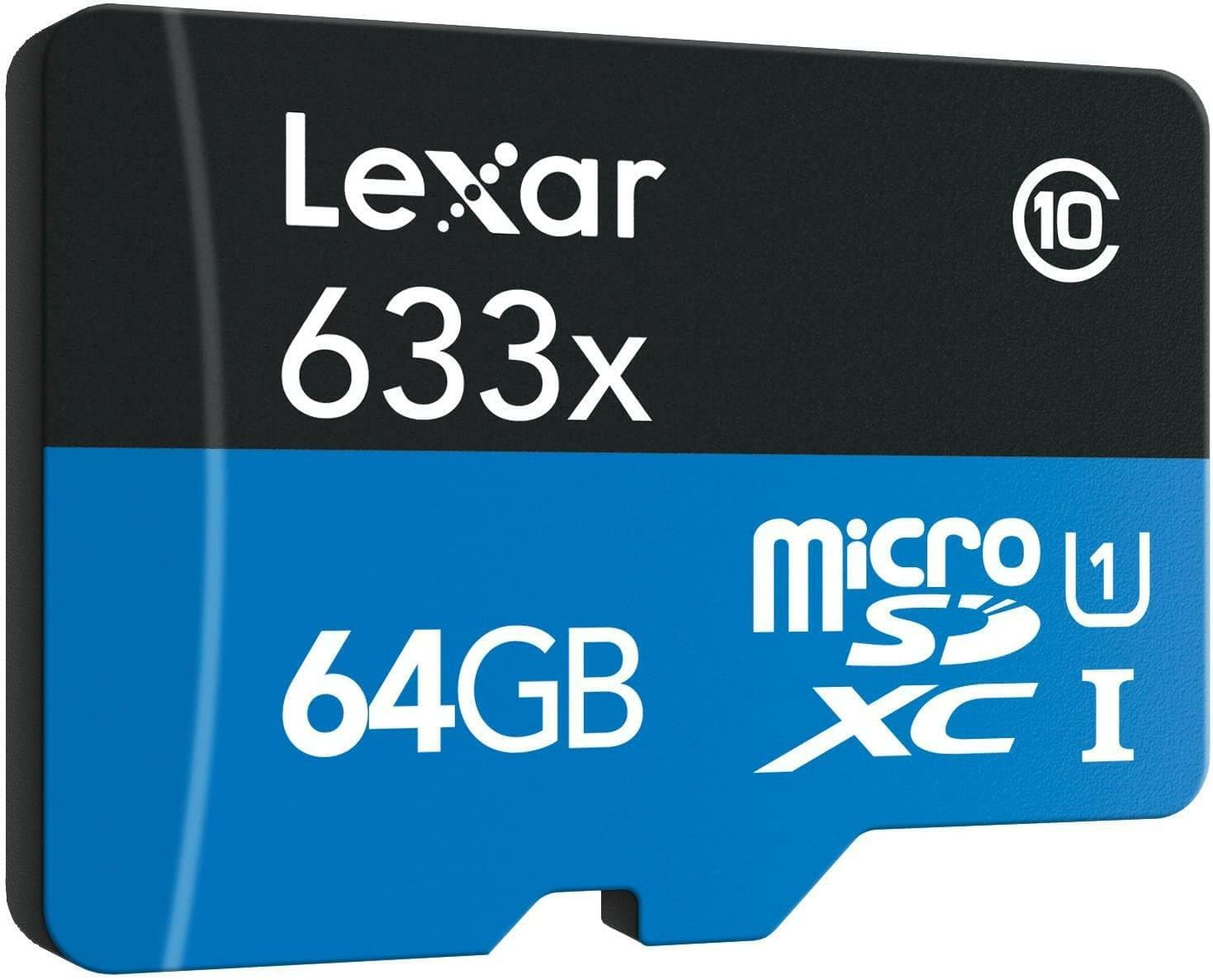 Lexar High-Performance microSDXC 633x 64GB UHS-I/U1 USB 3.0 Flash Memory Card - Thumbnail 3