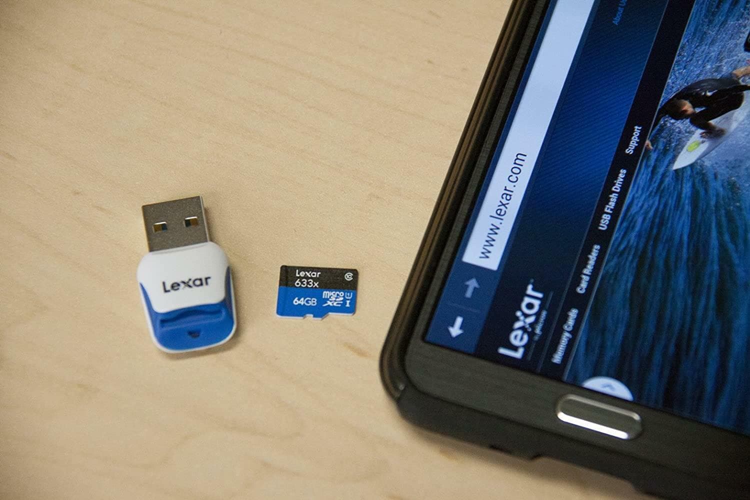Lexar High-Performance microSDXC 633x 64GB UHS-I/U1 USB 3.0 Flash Memory Card - Thumbnail 7