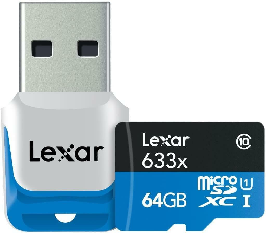 Lexar High-Performance microSDXC 633x 64GB UHS-I/U1 USB 3.0 Flash Memory Card - Thumbnail 4