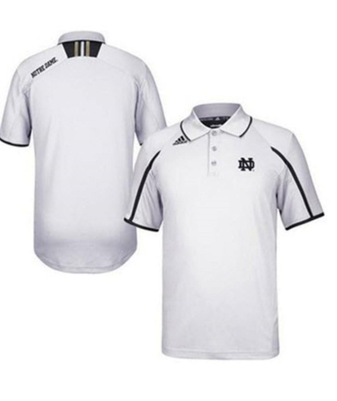 Adidas Men's Notre Dame Fighting Irish Coaches Sideline Polo MSRP $65 Medium - Thumbnail 11