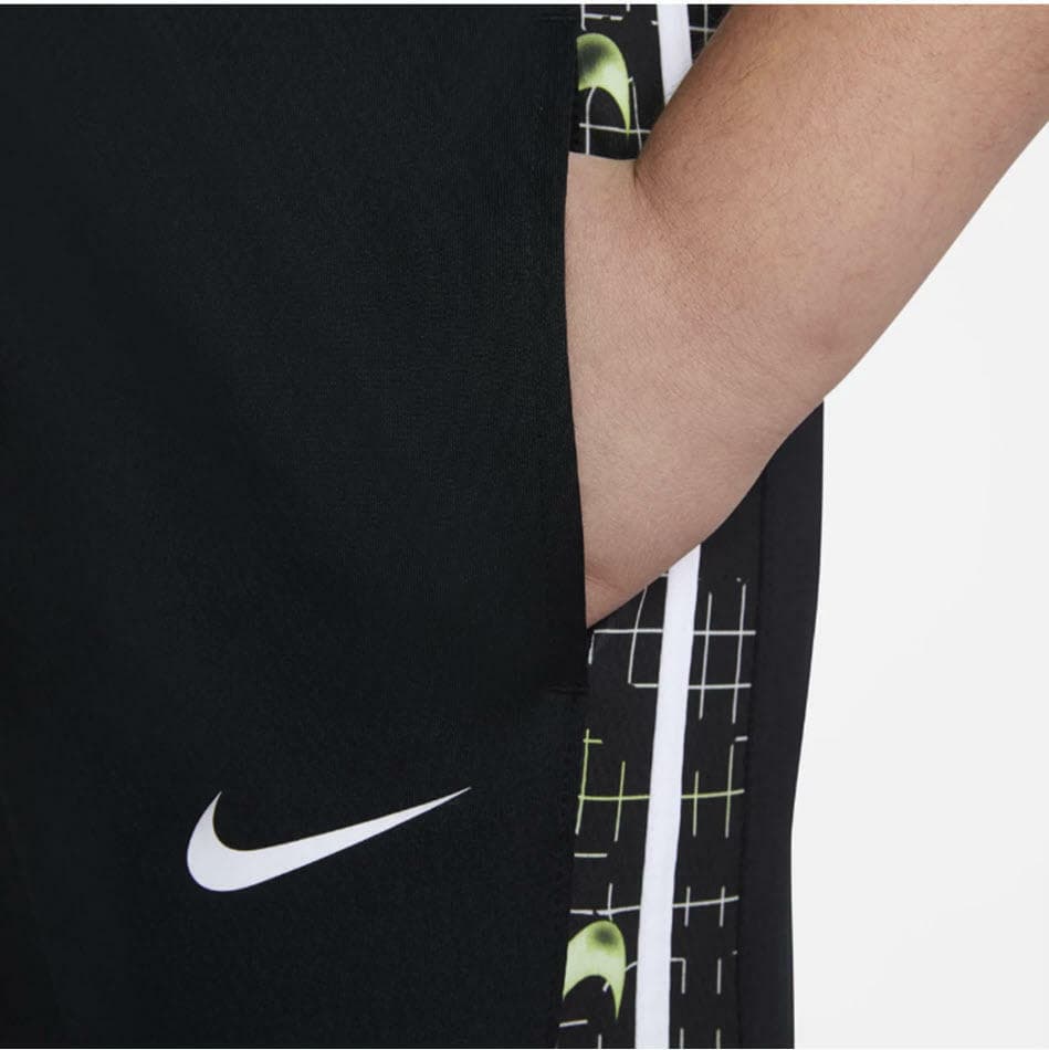 Nike Youth Big Kids Avalanche All Over Print Dri-Fit Training Shorts Black Large - Thumbnail 4