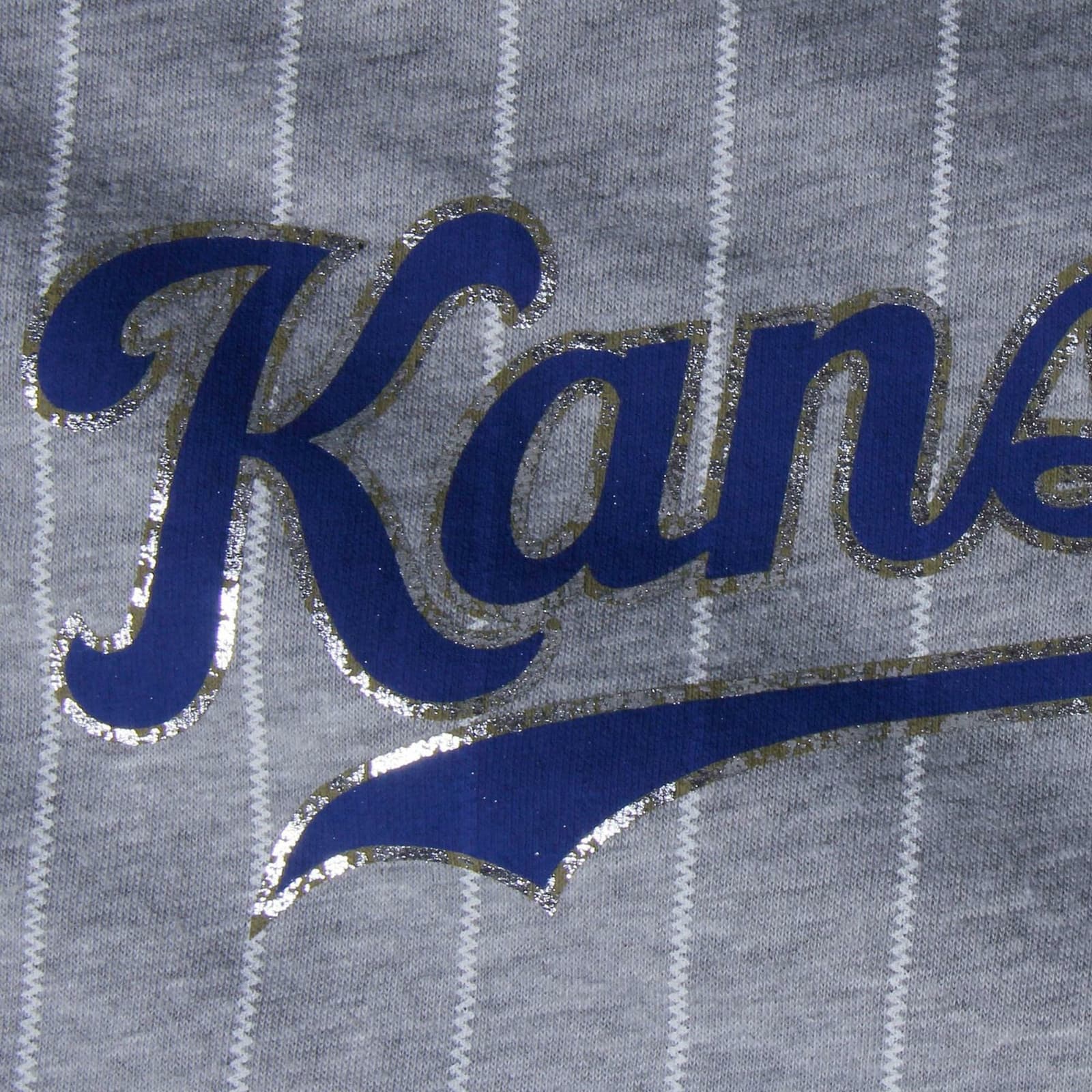 Majestic Women's Kansas City Royals from The Stretch Notched T-Shirt Medium Gray - Thumbnail 5