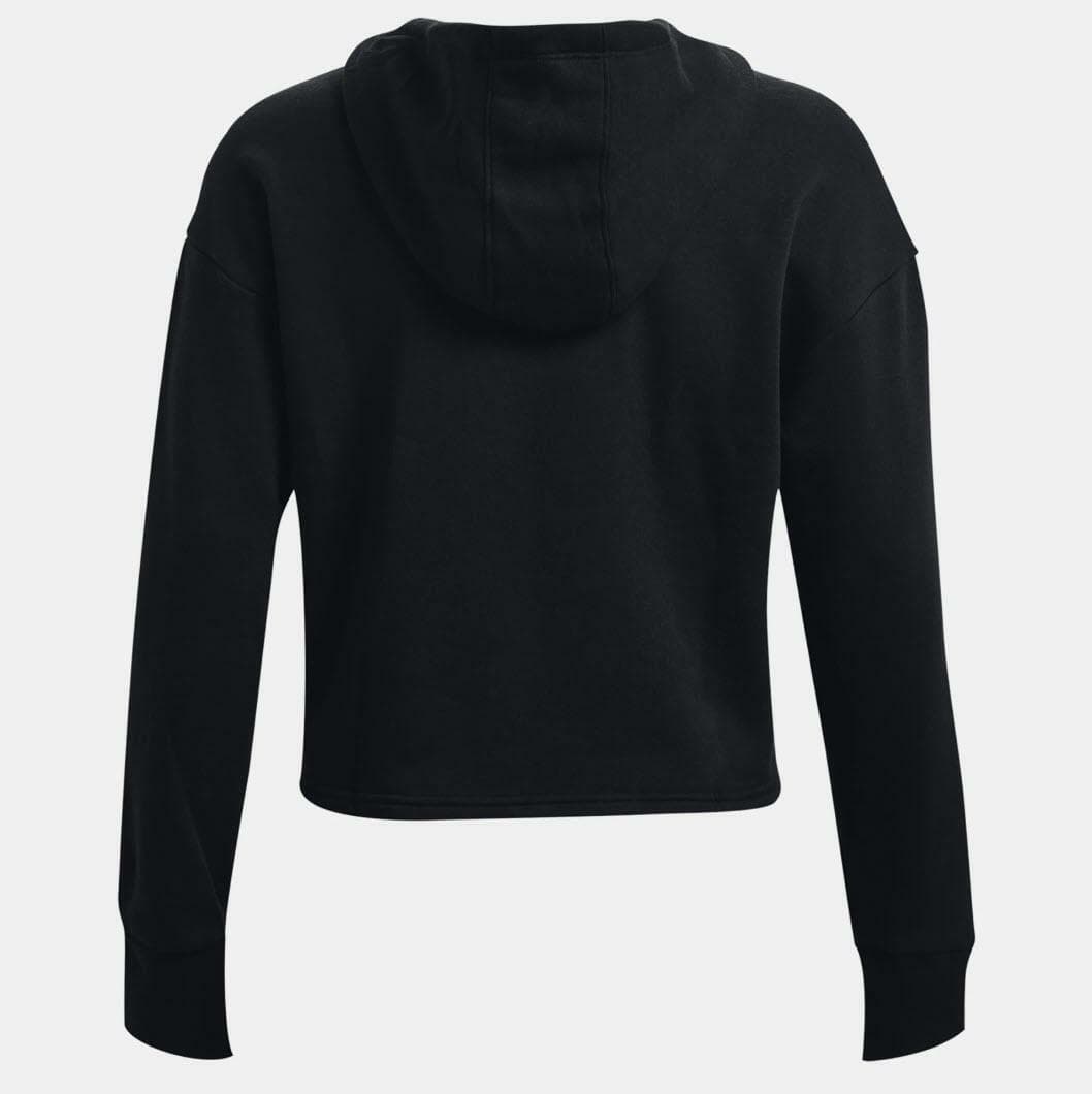 Under Armour Women's UA Rival Fleece Pullover Hoodie Black X-Large - Thumbnail 7