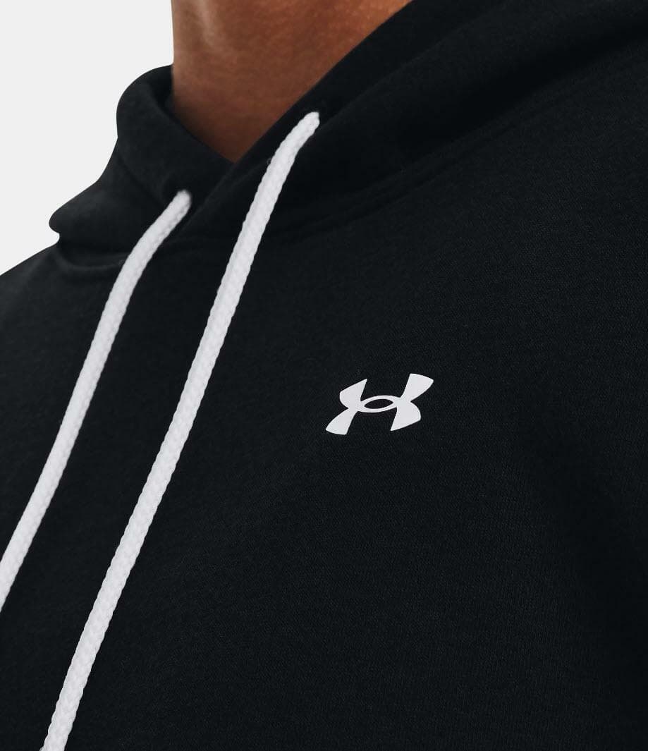 Under Armour Women's UA Rival Fleece Pullover Hoodie Black X-Large - Thumbnail 5
