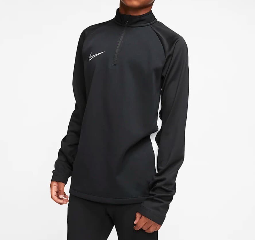 Nike Youth Dri-Fit Academy Drill Long Sleeve 1/4 Zip Top Black Medium Squad - Thumbnail 3