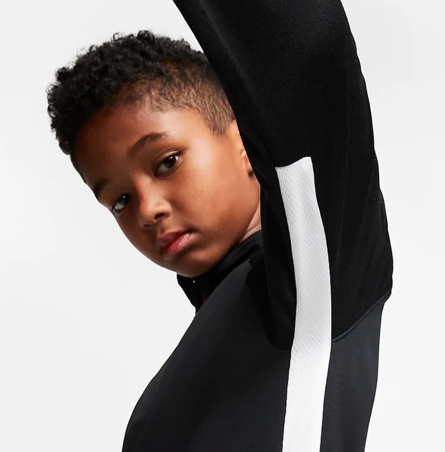 Nike Youth Dri-Fit Academy Drill Long Sleeve 1/4 Zip Top Black Medium Squad - Thumbnail 5