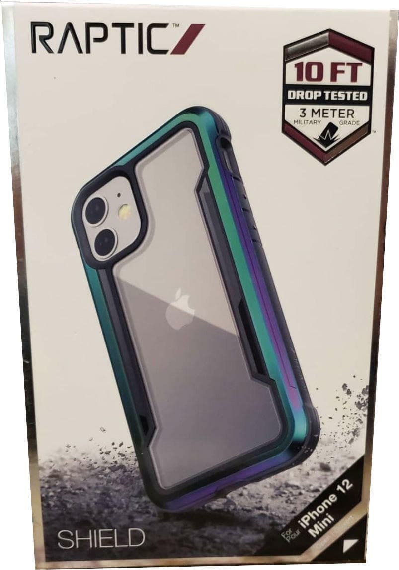 Raptic Shield Apple iPhone 12 Mini Phone Case Shockproof Iridescent Mil Standard - Thumbnail 6