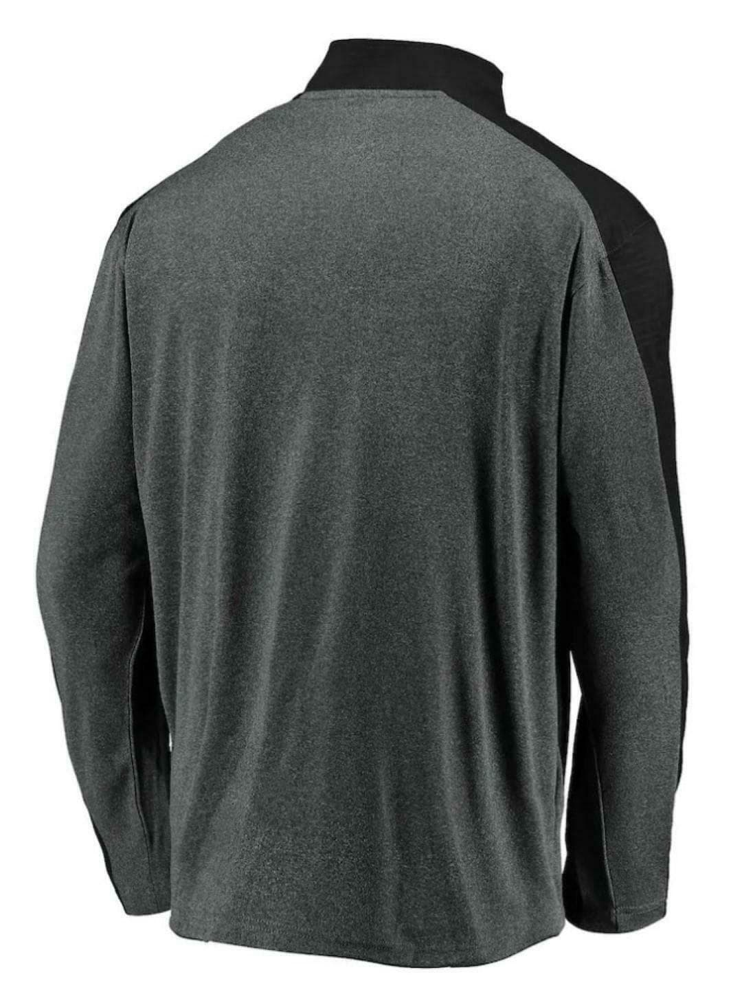 Fanatics Men's Pittsburgh Pirates Quarter Zip Pullover Windshirt Jacket Black M - Thumbnail 3