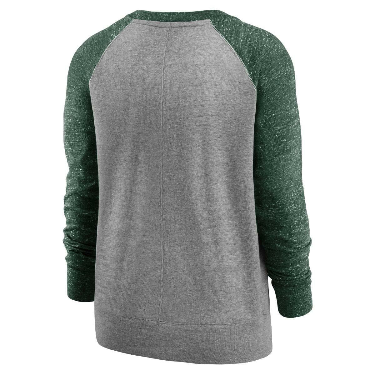 Nike Women's Green Bay Packers Gym Vintage Logo Sweatshirt Green Medium - Thumbnail 4