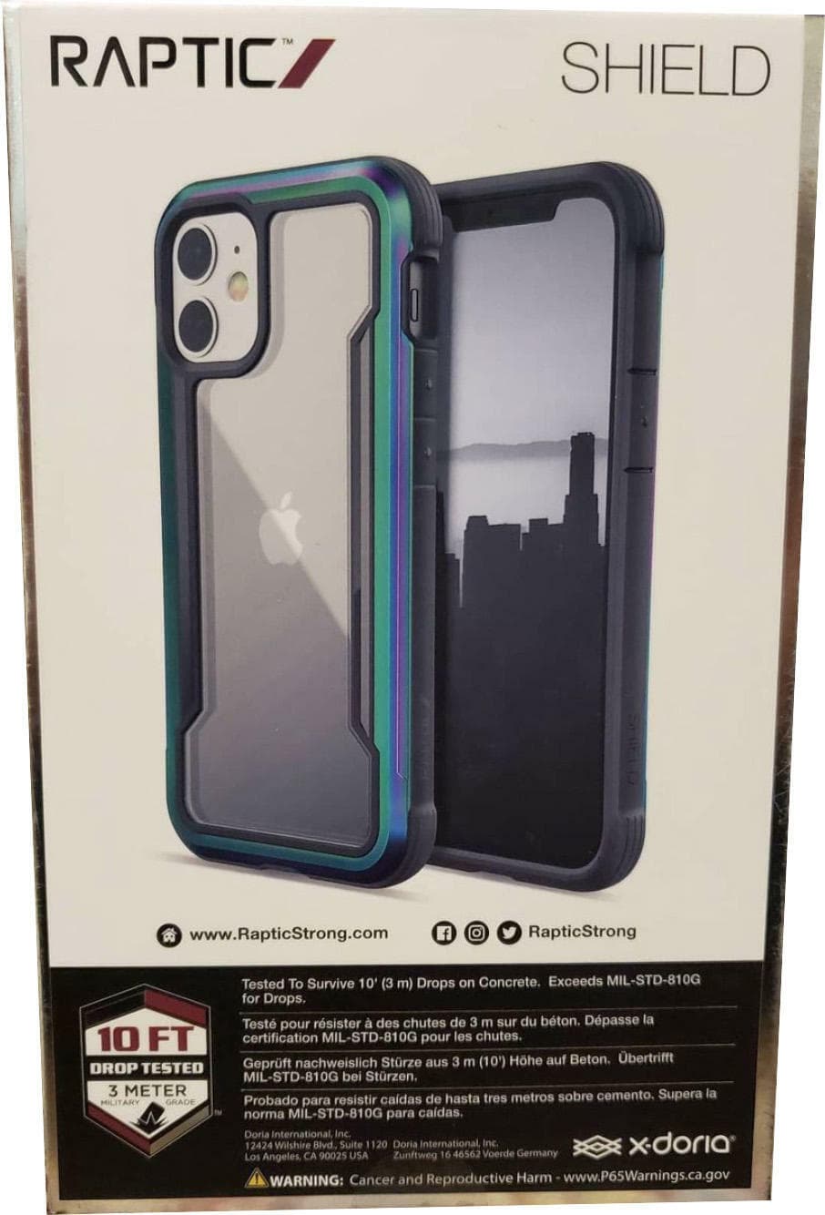 Raptic Shield Apple iPhone 12 Mini Phone Case Shockproof Iridescent Mil Standard - Thumbnail 7