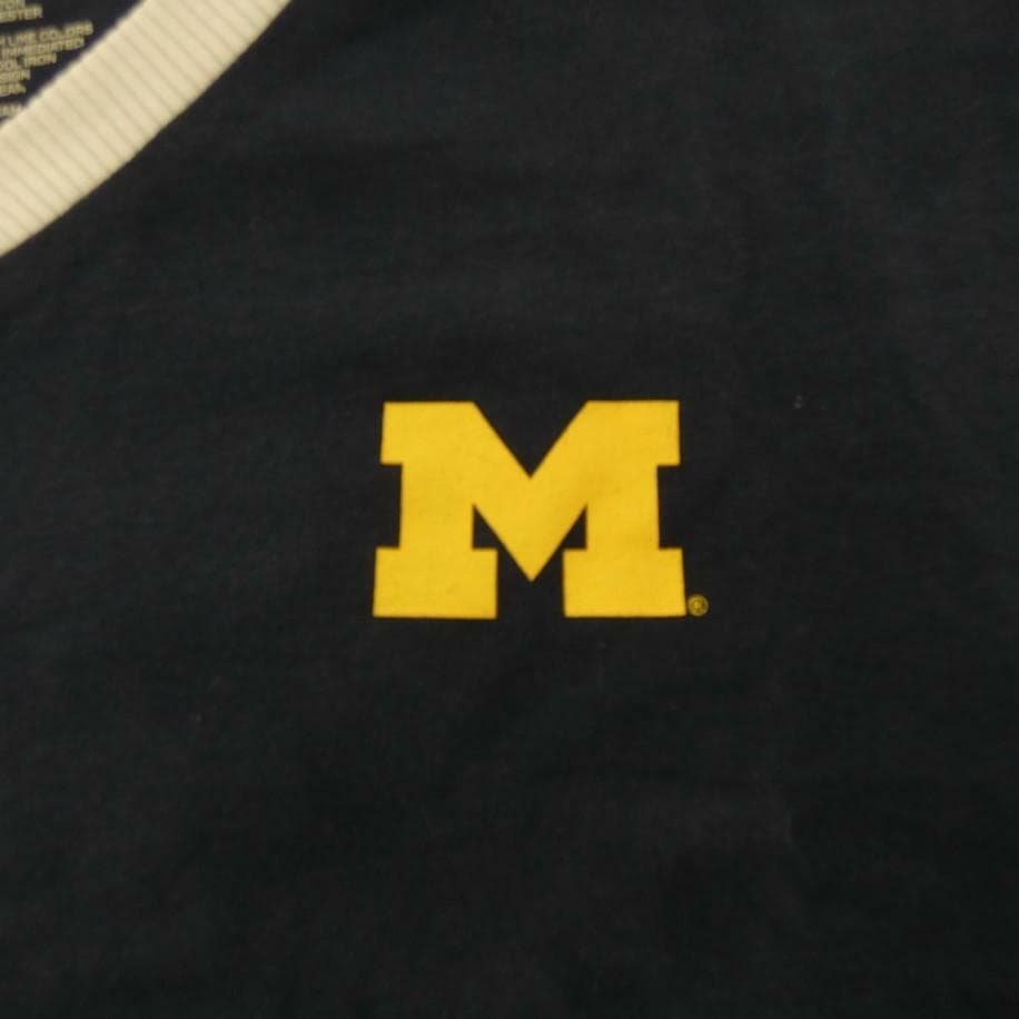 Colosseum Women's Michigan Wolverines Alrighty Long Sleeve T-Shirt Blue Small - Thumbnail 2