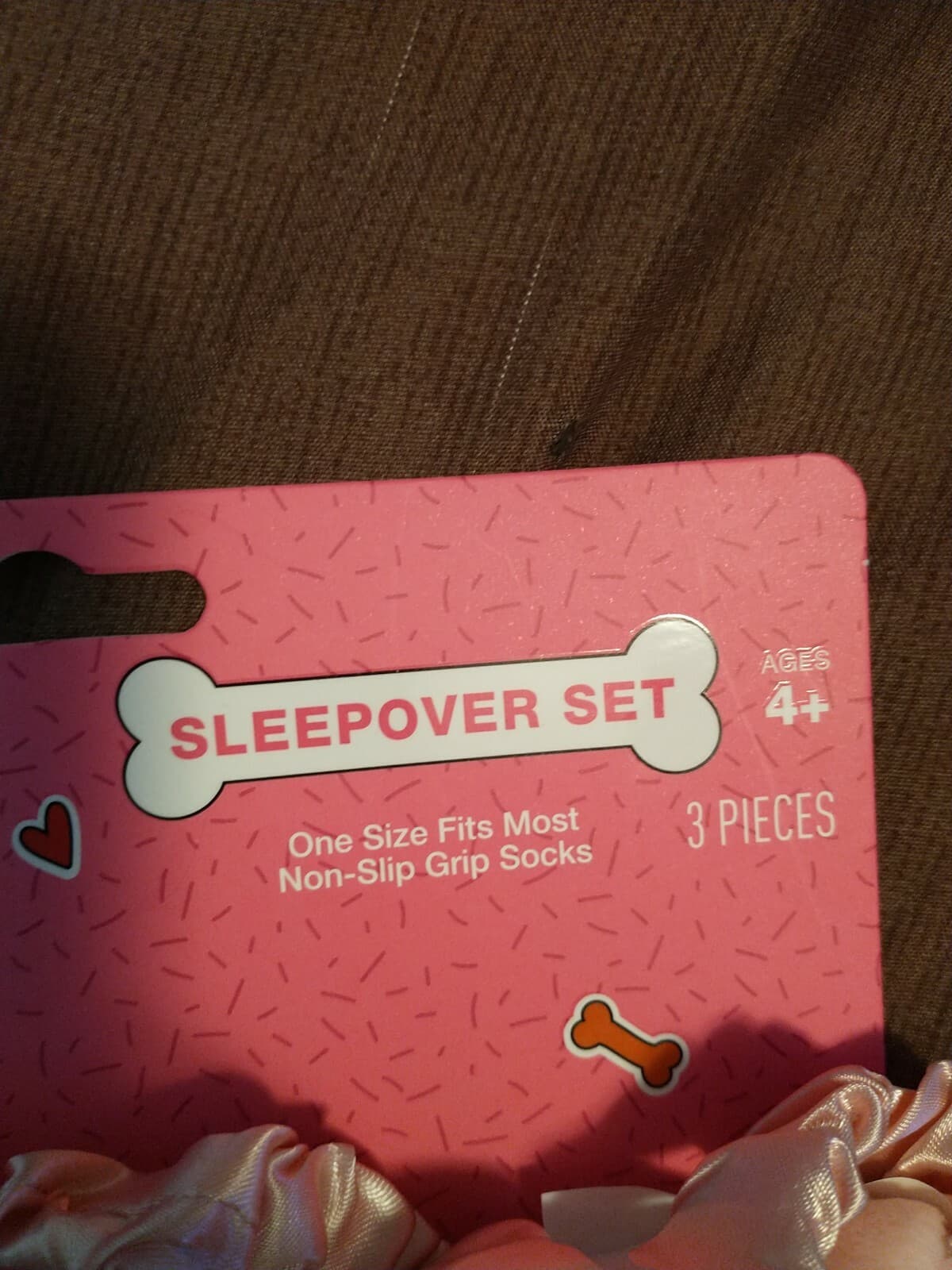 FURrever Friends Sleepover Set Plush Eye Mask & Socks Pink Cat PJ Accessory - Thumbnail 5