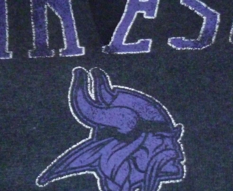 '47 Brand Women's Minnesota Vikings Gamma Slit Cotton Blend V-Neck Tee Black S - Thumbnail 3